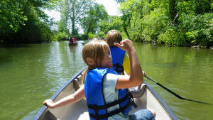 Canoeing on Big Cedar Creek